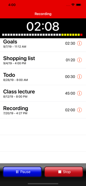 ‎iRecorder Pro Audio Recorder Screenshot