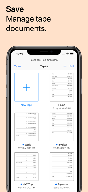 ‎Digits Tape Calculator Screenshot