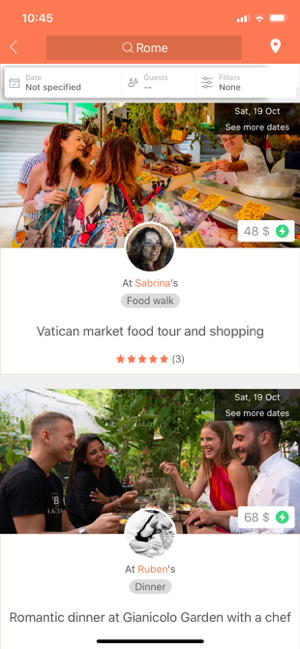 ‎Eatwith - Food experiences Screenshot