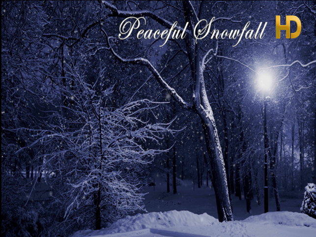 ‎Peaceful Snowfall HD Screenshot