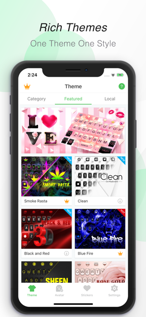 ‎GO Keyboard-Emojis&Cool Themes Screenshot
