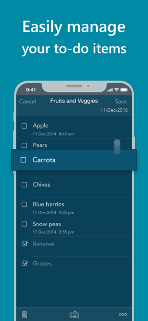 ‎Orderly - Simple to-do lists Screenshot