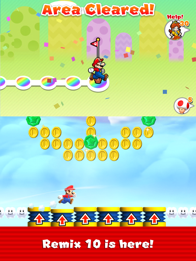 ‎Super Mario Run תמונות מסך