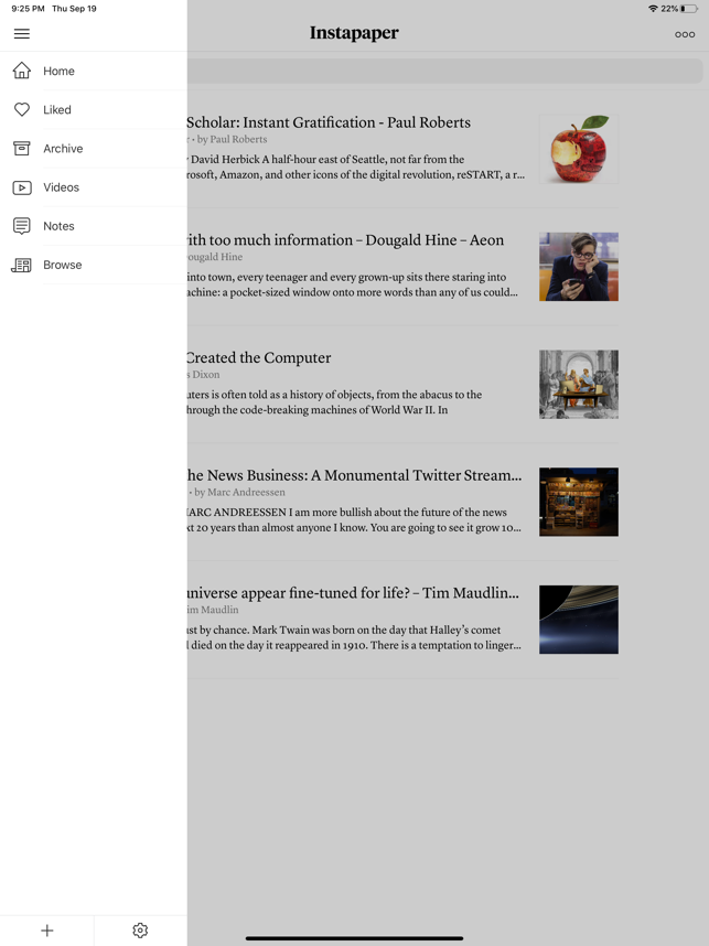 ‎Instapaper Screenshot