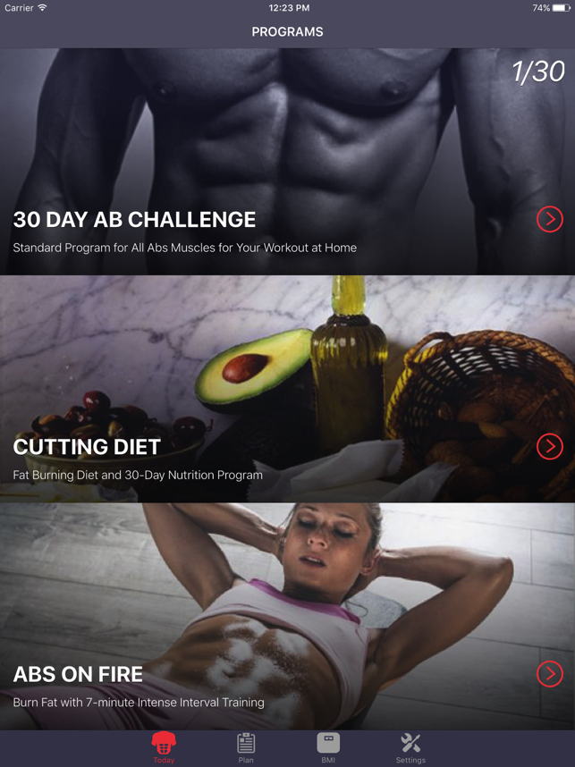 ‎Six Pack Abs + Fat Burn Diet Screenshot