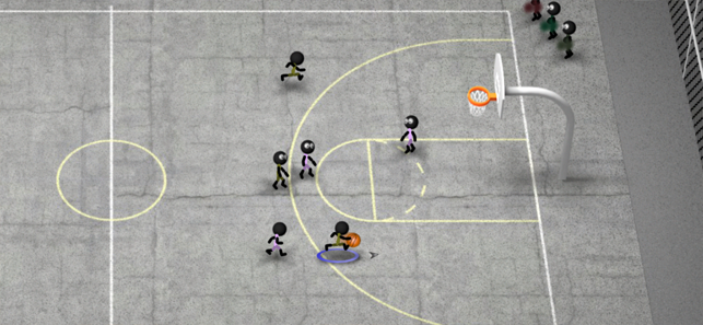 ‎Stickman Basketball Screenshot