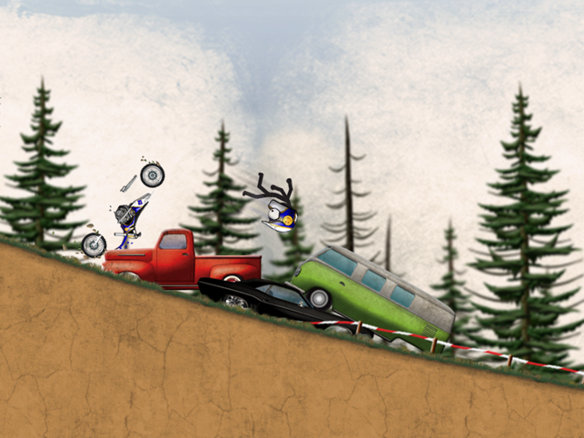 ‎Stickman Downhill - Motocross Screenshot