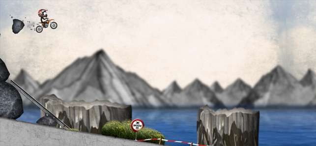 ‎Stickman Downhill - Motocross Screenshot