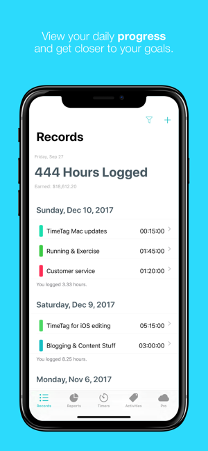 ‎TimeTag - Track Your Time Screenshot
