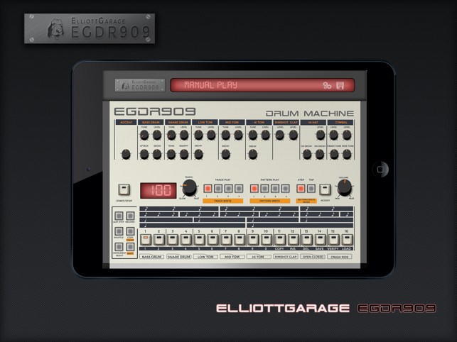 ‎EGDR909 - 909 Drum Machine Screenshot