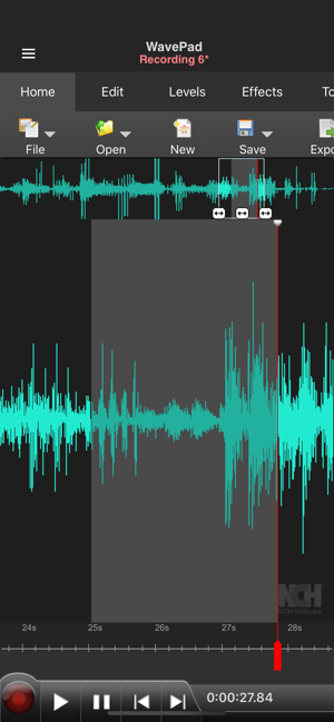 ‎WavePad Music and Audio Editor Screenshot