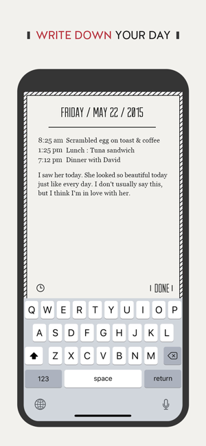 ‎DayGram - One line a day diary Screenshot