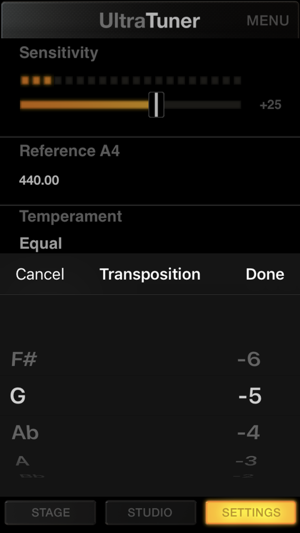 ‎UltraTuner - Precision Tuning Screenshot