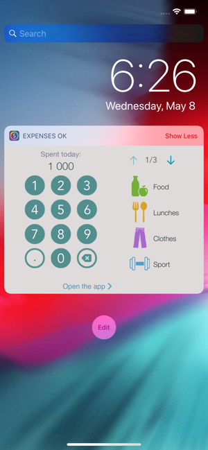 ‎Expenses OK - expenses tracker Screenshot