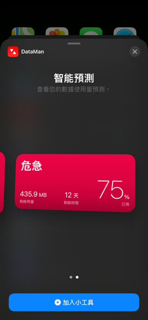 ‎DataMan - Data Usage Widget Screenshot