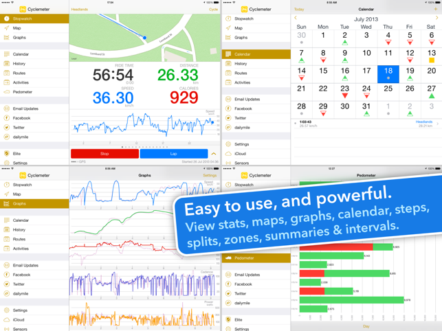 ‎Cyclemeter Cycling Tracker Screenshot