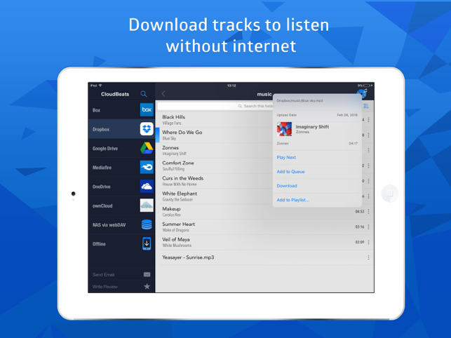 ‎CloudBeats: Cloud Music Player Screenshot
