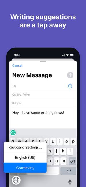 Grammarly  Keyboard  Editor Screenshot