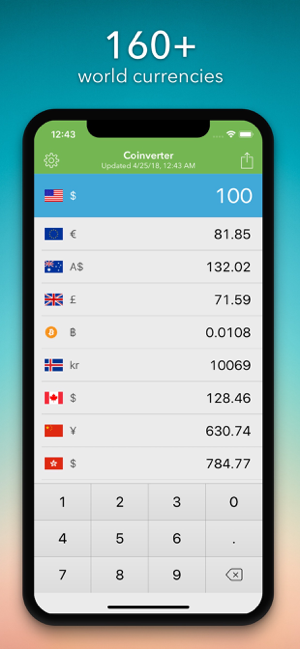 ‎Coinverter: Currency Converter Screenshot