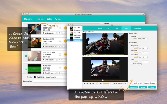 ‎4Video Video Converter Screenshot