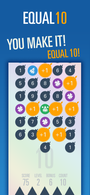 ‎Equal 10 - Mathematics is fun Screenshot