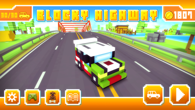 ‎Blocky Highway Screenshot