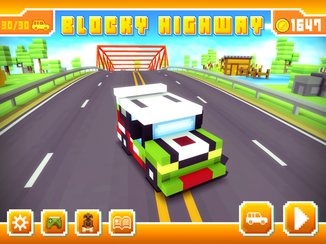 ‎Blocky Highway Screenshot