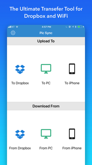 ‎Pic Sync for Dropbox + WiFi Screenshot