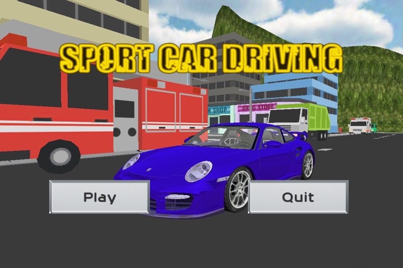 cardboard city sport car drive