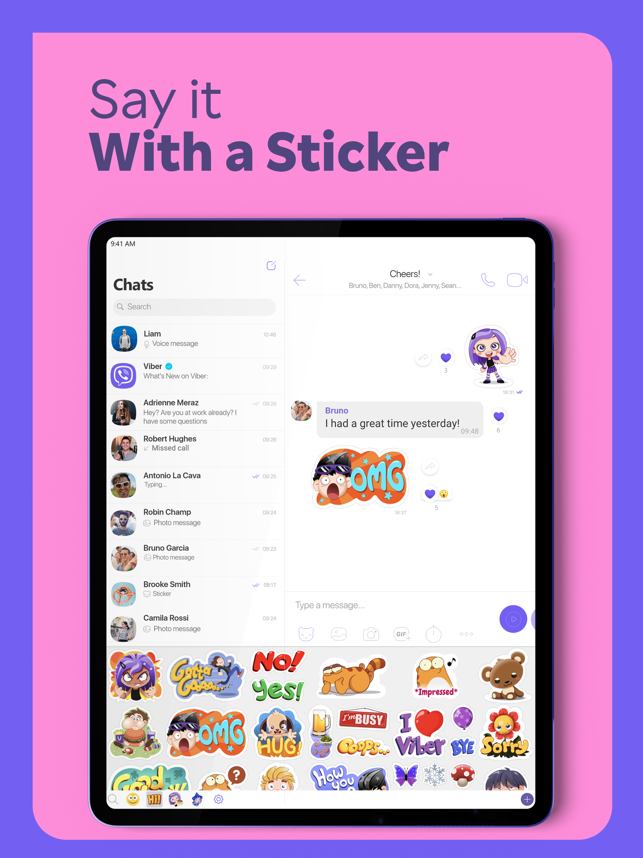 ‎Rakuten Viber Messenger תמונות מסך