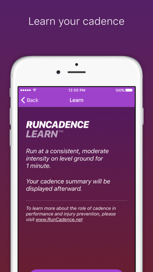 ‎RunCadence Mobile Screenshot