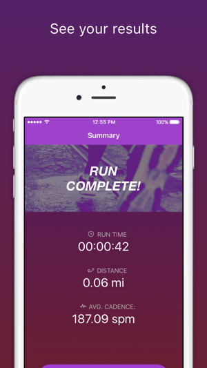 ‎RunCadence Mobile Screenshot