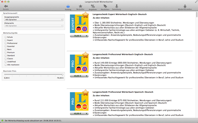 ‎Langenscheidt Wörterbücher Screenshot