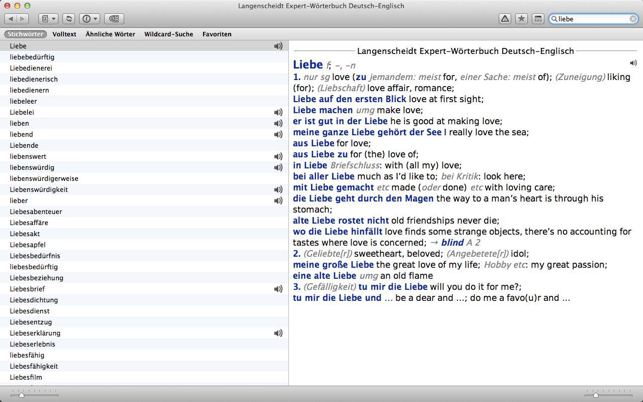 ‎Langenscheidt Wörterbücher Screenshot