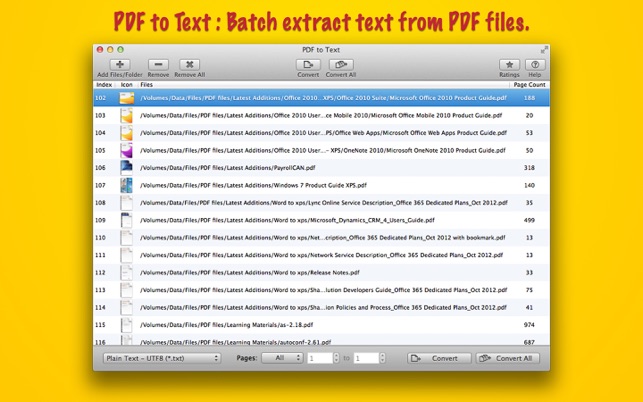 ‎PDF to Text : Batch Extract Text from PDF files Screenshot