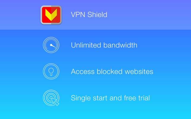 ‎VPN Shield：匿名和任何網站的安全訪問 Screenshot