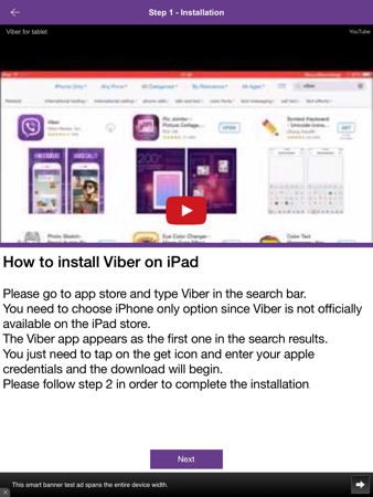 how to install viber on ipad