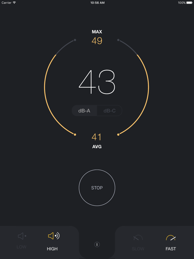 ‎dB Decibel Meter - sound level measurement tool Screenshot