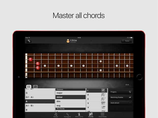 ‎GuitarToolkit - tuner, metronome, chords & scales Screenshot