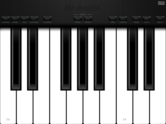 ‎The Master MIDI Keyboard Screenshot