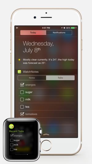 ‎WatchNotes - Notes/Memo/Todo/Checklist for Apple Watch Screenshot