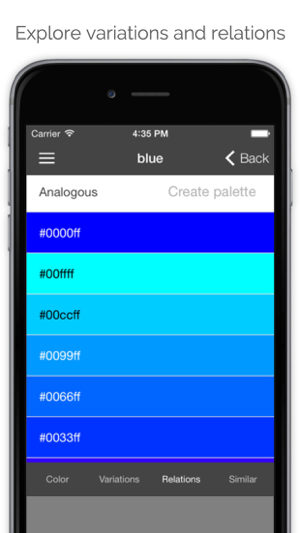 ‎Colore: explore and choose colors, for design and fun Screenshot