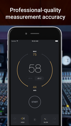 ‎dB Decibel Meter - sound level measurement tool Screenshot