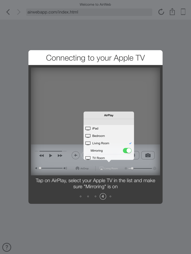 ‎AirWeb - Web Browser for Apple TV Screenshot