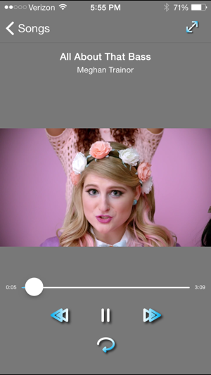 ‎MusicVideoPlayer Screenshot