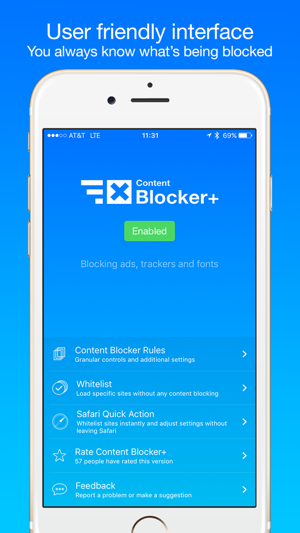 ‎Content Blocker+ Screenshot