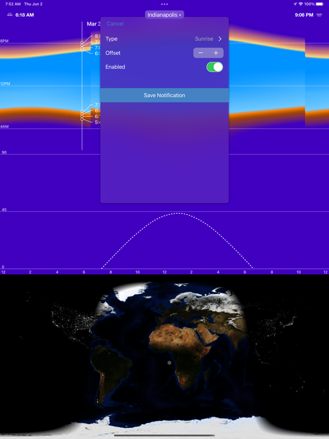 ‎Sunrise Solar Calculator Screenshot