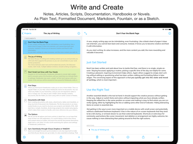 ‎Notebooks – Write and Organize Screenshot