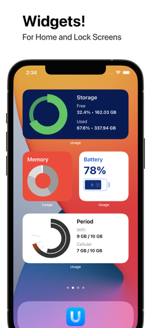 ‎Usage Widgets Screenshot