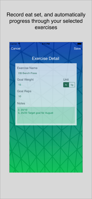 ‎WorkoutTracker - Custom Log Screenshot